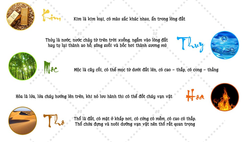 Ngũ hành trong phong thủy | Vườn Cây Xinh