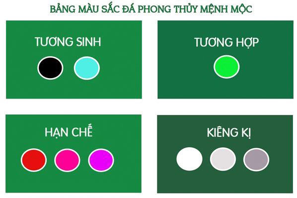 Màu hợp mệnh mộc | Vườn Cây Xinh