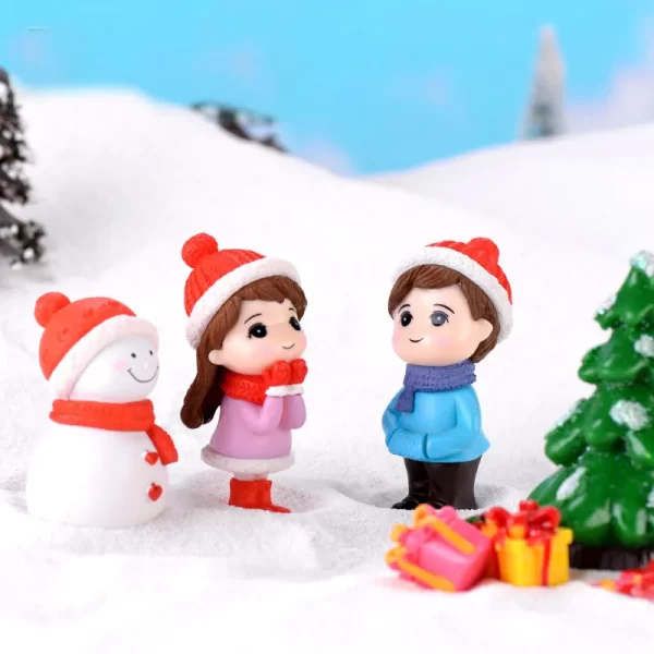 Cặp Đôi Mùa Đông | Phụ Kiện Trang Trí Tiểu Cảnh, Quà Tặng