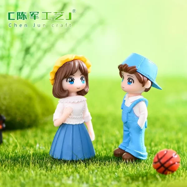 Cặp Đôi Đội Mũ Mùa Xuân | Phụ Kiện Trang Trí Tiểu Cảnh