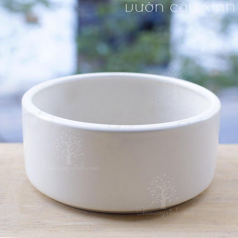chau-gom-su-tru-thap-s1 Chậu Gốm Sứ Trụ Thấp S1