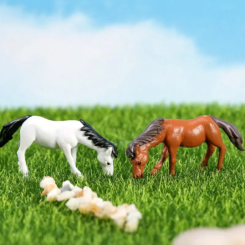 ngua-trang-3 Phụ Kiện Trang Trí Ngựa Trắng - Nâu | Trang Trí Tiểu Cảnh