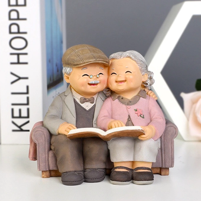 ong-ba-gia-doc-sach-2 Ông bà già đọc sách | Phụ kiện trang trí tiểu cảnh